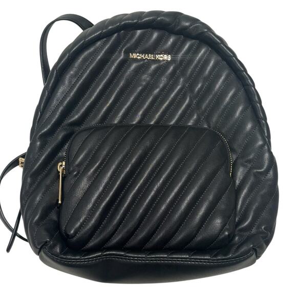 Michael Kors ERIN Black Quilted Backpack - Picture 8 of 8